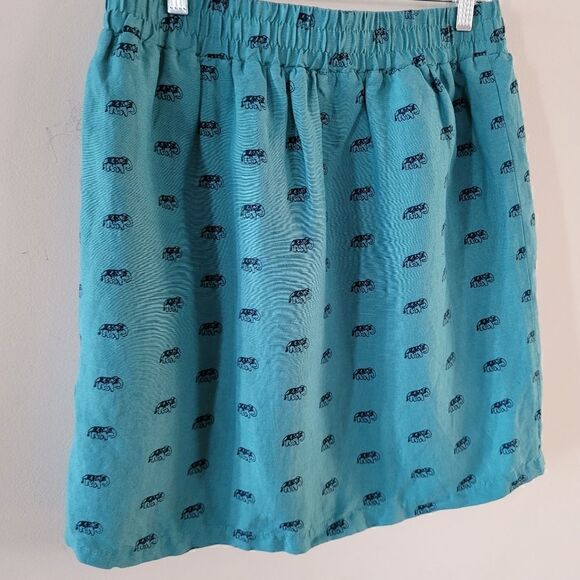 LOFT Linen Mini Pocket Skirt - Picture 11 of 13